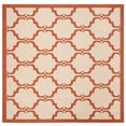 thumbnail image 3 of SAFAVIEH Courtyard Estelle Geometric Indoor/Outdoor Area Rug, 5'3" x 7'7", Beige/Terracotta, 3 of 9