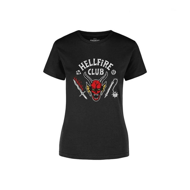 Playera Fan Army Stranger Things Talla M Hellfire Club W Negro