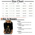 thumbnail image 3 of Scyoekwg Womens Christmas 3/4 Sleeve Tops Casual Round Neck Glitter Xmas Tree Print Graphic Shirts Comfy Lightweight Loose Blouses Tunic Tops (#A01= Black) XXL, 3 of 5