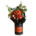 thumbnail image 3 of Ramo de cabeza de calabaza de Halloween, adorno de fantasma de calabaza, decoración, mini flor Naranja, 3 of 9