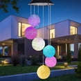 thumbnail image 4 of Lámpara Solar Ndcxsfigh Wind Chime Bola Luz LED impermeable Patio Jardín, 4 of 8
