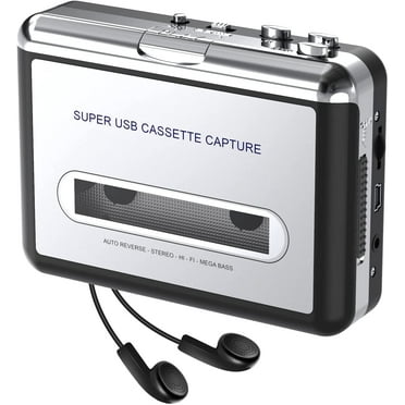 DIGITNOW Portable USB Cassette Tape Player Capture MP3 Audio Music, Compatible With Laptop and Personal Computer, Convert Walkman Tape Cassette To MP3 Format