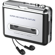 DIGITNOW Portable USB Cassette Tape Player Capture MP3 Audio Music, Compatible With Laptop and Personal Computer, Convert Walkman Tape Cassette To MP3 Format