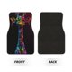 thumbnail image 2 of Fotbe Neon Psychedelic Giraffe Juego de 4 Tapetes para Auto con Estampado – Alfombrillas de Goma Reforzada, Diseño Antideslizante, Protección para Todo el Año – Vehículos, Autos, Camionetas y SUVs, 2 of 7