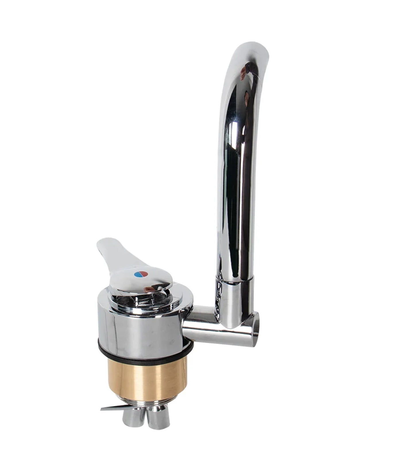Motorhome Trailer Modification Parts Kitchen Bathroom Hot and Cold Folding Faucet 304 Stainless Steel Faucet RV Camper Accessori ,Effortless Installation
