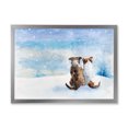 thumbnail image 3 of Designart Dogs During Christmas Season Children's Art Framed Wall Art, 3 of 4