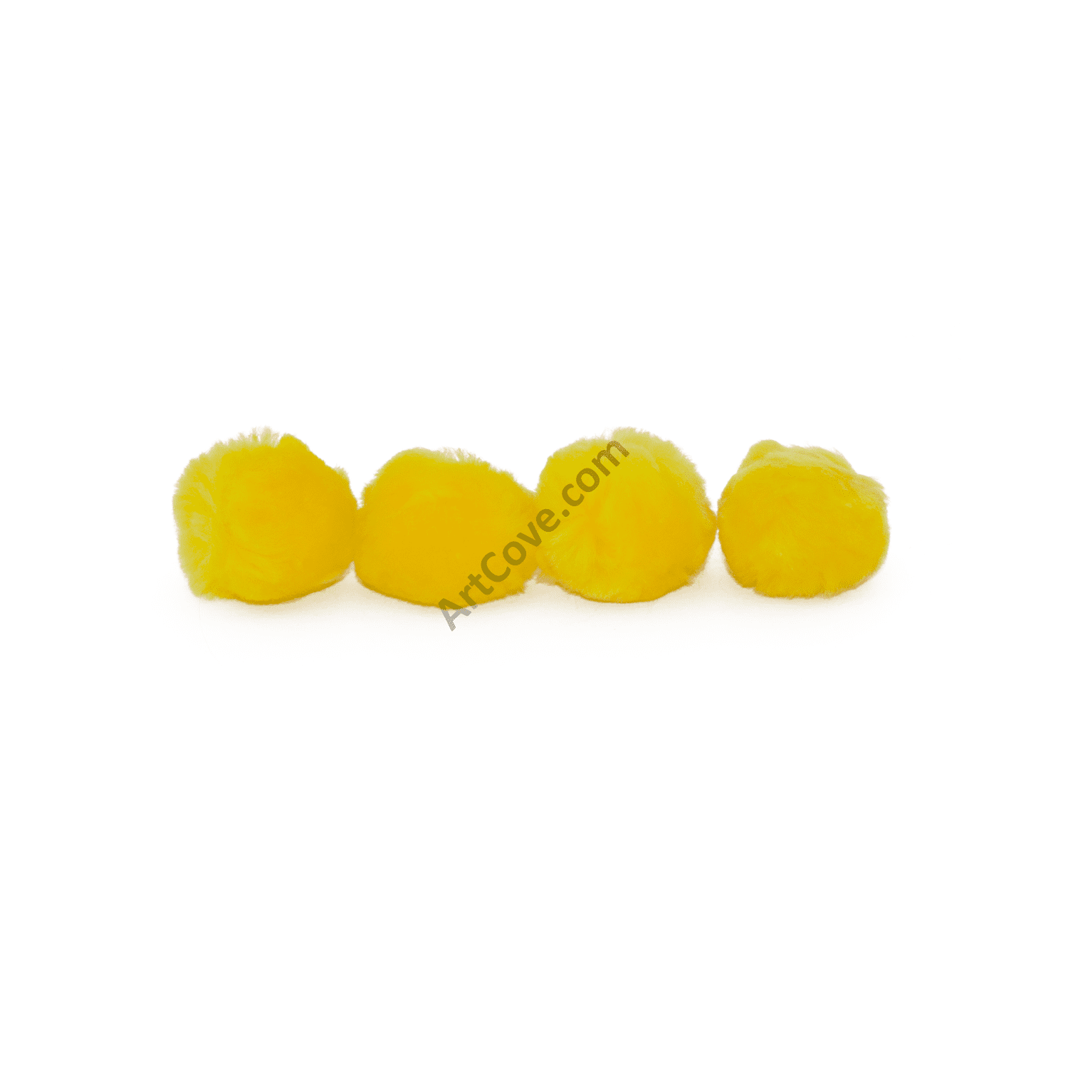 Cousin DIY Yellow 1/2 inch Poms, 100 Pack