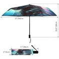 thumbnail image 3 of Neno Helmets Head Compact Sun Umbrella Windproof Travel Umbrellas for Rain Strong Portable UV Protection, 3 of 8