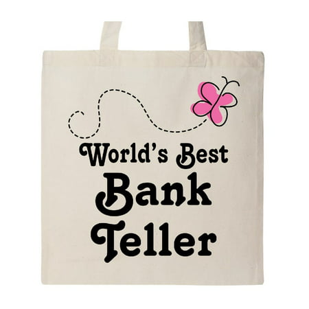 World's Best Bank Teller Tote Bag Natural One
