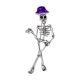 thumbnail image 2 of Alfiler de solapa de calavera de Halloween morado, joyería de motociclista para mujeres con cristales brillantes, 2 of 6