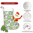 thumbnail image 5 of Naloa Frog With Sweet Christmas Stockings Decorations, Xmas Ornaments, DIY Personalized Farmhouse Decor for Home Family Party Tree, 5 of 7