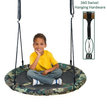 Goplus 40'' Flying Saucer Tree Swing Indoor Outdoor Play Set 