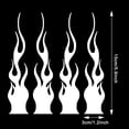 thumbnail image 3 of 4 Pcs 5.9" Flame Reflective Sticker Car Sticker Motorcycle Decorative Stickers for Car Racing Laptop Skateboard Decal, 3 of 10