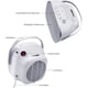 thumbnail image 2 of Calentador eléctrico inteligente WiFi - Mini calentador de pedestal de cerámica - Funciona con la aplicación Alexa y Google - 1500 W - Plateado, 2 of 7