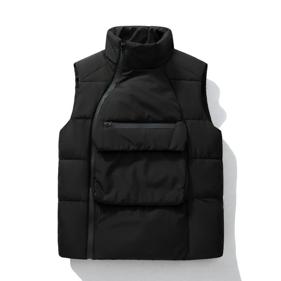 Mens Lightweight Jackets Sevevn Mens Puffer Waistcoat Warm Quilted Sleeveless Outerwear For Work Casual Travel