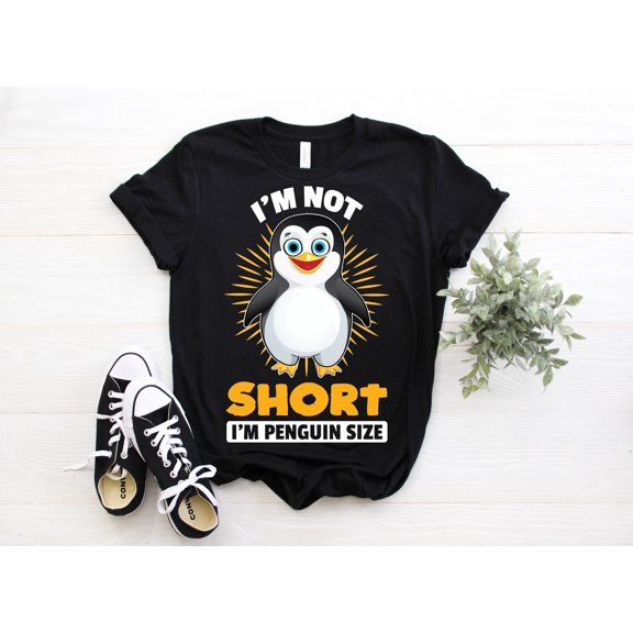 I'm Not Short I'm Penguin Size Funny Cute T-Shirt, Penguins Lover Gift, Ocean Animals Lover T Shirts, Zookeeper, Zoo, Penguin Costume Party,