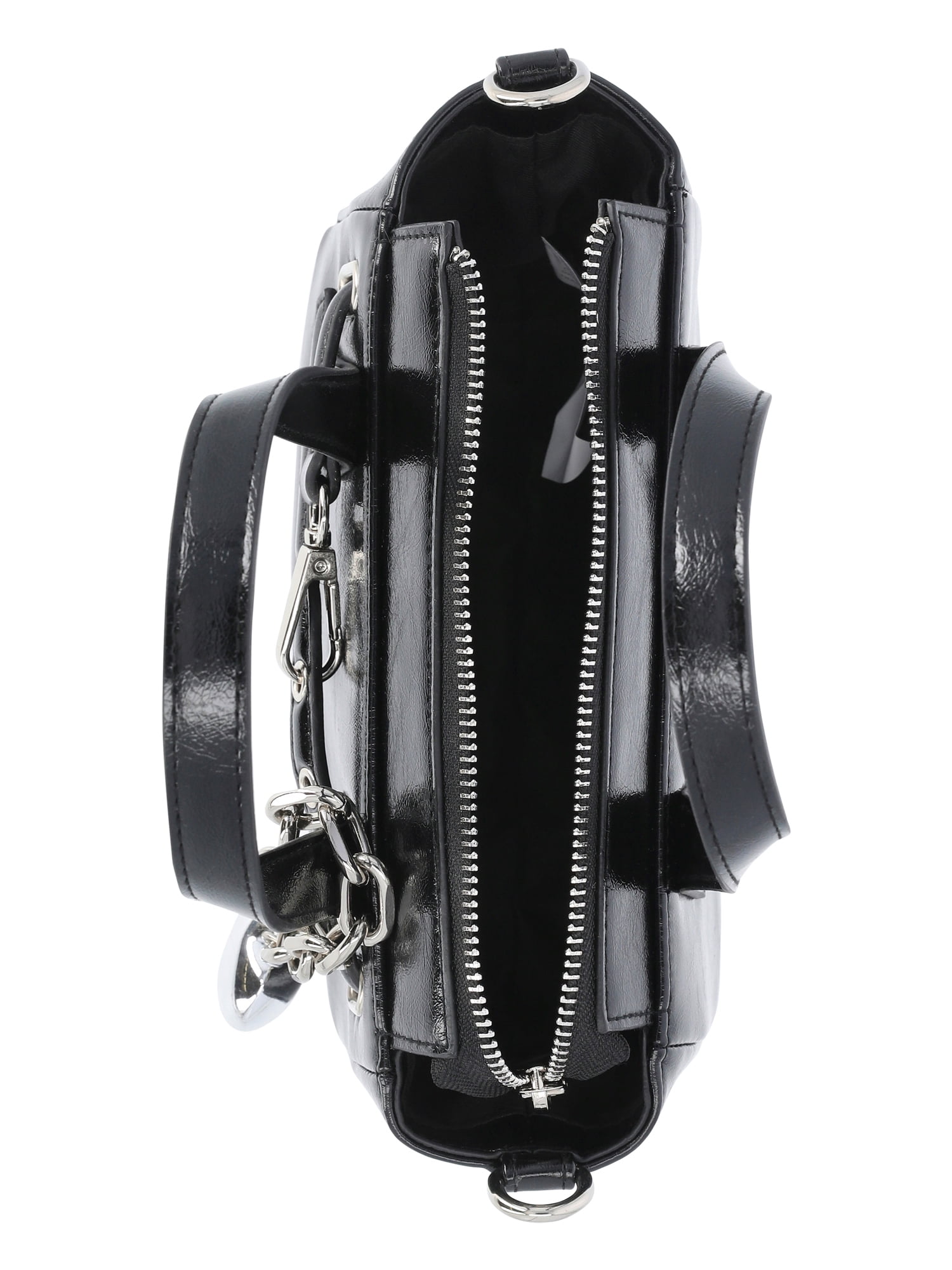 Madden NYC Women's Clip Belt Satchel, Black