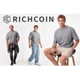 thumbnail image 6 of RICHCOIN Men's Oversized T-Shirts Loose Fit Vintage Washed Tee Unisex Short Sleeve Casual Tops, 6 of 8