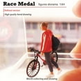 thumbnail image 4 of Dalazy 1:64 Mini Scene Model Mountain Bike Diorama S Scale Pink, 4 of 5