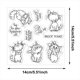 thumbnail image 3 of Lazo transparente con forma de gato para álbumes de recortes, diarios, manualidades DIY y adornos decorativos; material de papelería, 3 of 6