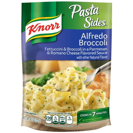 (4 Pack) Knorr alfredo broccoli pasta side dish 4.5 oz