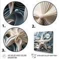 thumbnail image 3 of Designart "Oceanic Gem of White and Blue Starfish" Animals Framed Wall Art Decor - Modern White Starfish Hallway Framed Wall Art Decor, 3 of 6