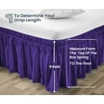 thumbnail image 5 of SGI Bedding 9 Inch Wrap Around Bed Skirt | Microfiber Bed Skirt | Fade Resistant, Wrinkle Free, Anti-static, Decorative, Extra Storage Space, Clutter-Free | Olympic Queen, Purple, 5 of 8