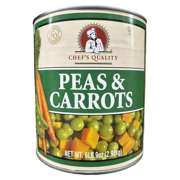 Chef's Quality Peas & Carrots | Kosher | 6.56 lb Can
