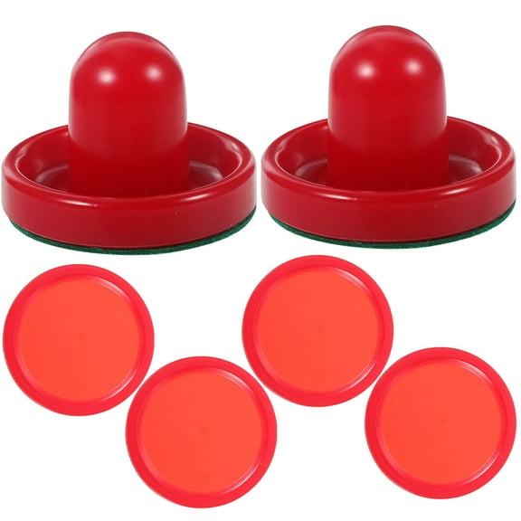 HEALEEP 8Pcs Red Air Hockey Pucks for Game Tables Replacement Accessories