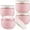 Pink, variant on Topboutique Plastic Jars 4 Pack 8 oz Round Lotion Jars Cosmetic Container Small Refillable Jars with Lids Leak Wide Mouth Jars Travel Storage Bottles Containers for Makeup Sample Packing,Green