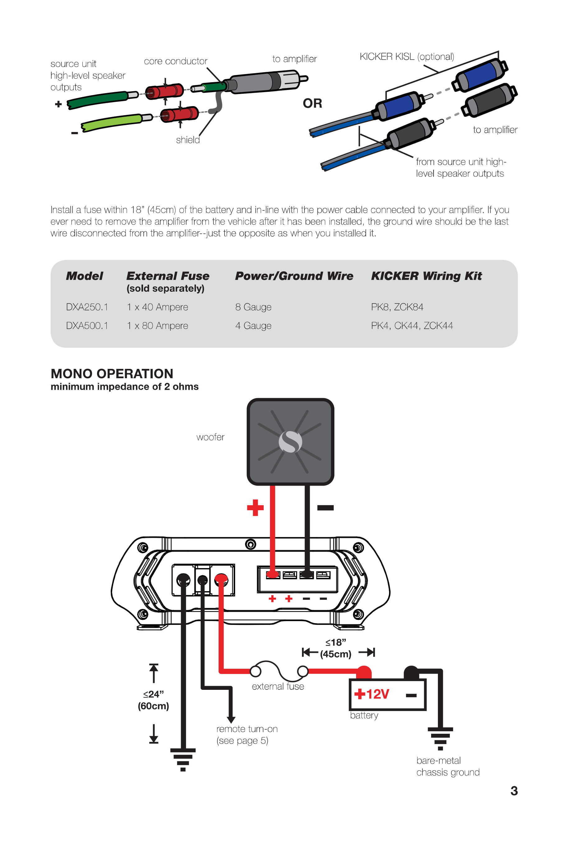Kicker L7 2 Ohm Wiring - Solved Wiring Diagrams For A Kicker 250 1 Amp ...
