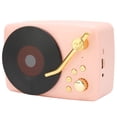 thumbnail image 3 of DEWIN Bluetooth Speaker Stereo USB Charging Retro Turntable Design Portable Mini Wireless Speaker for Home Party TravelPink, 3 of 14