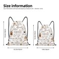 thumbnail image 2 of Saiise Coffee Pattern Sports Drawstring Backpack - String Swim Gym Bag with Wet Proof Pocket for Women&Men-Medium, 2 of 6
