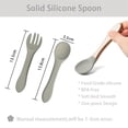 thumbnail image 4 of 8pcs Baby Feeding Set BPA-free Silicone Self-Feeding Baby Cutlery Set Infant Dinnerware Set, 4 of 10