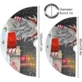 thumbnail image 3 of GZHJMY Christmas Tree Skirt Santa Xmas Tree Skirt Floor Door Round Mat Decorations for Holiday Party Home Christmas Day Ornaments, 35.4", 3 of 6