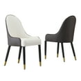 thumbnail image 6 of 71” Leavader L-shape Sintered Stone Square Dining Table Set For 6 People Kitchen Room with 6 Chairs, 6 of 7