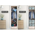 thumbnail image 6 of Sorbus Collapsible Fabric Cube Storage Bin (10.5" x 10.5"), Vertical Stripe Pattern, Aqua, 6 of 6