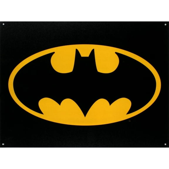 Batman Logo Tin Sign - 16x12