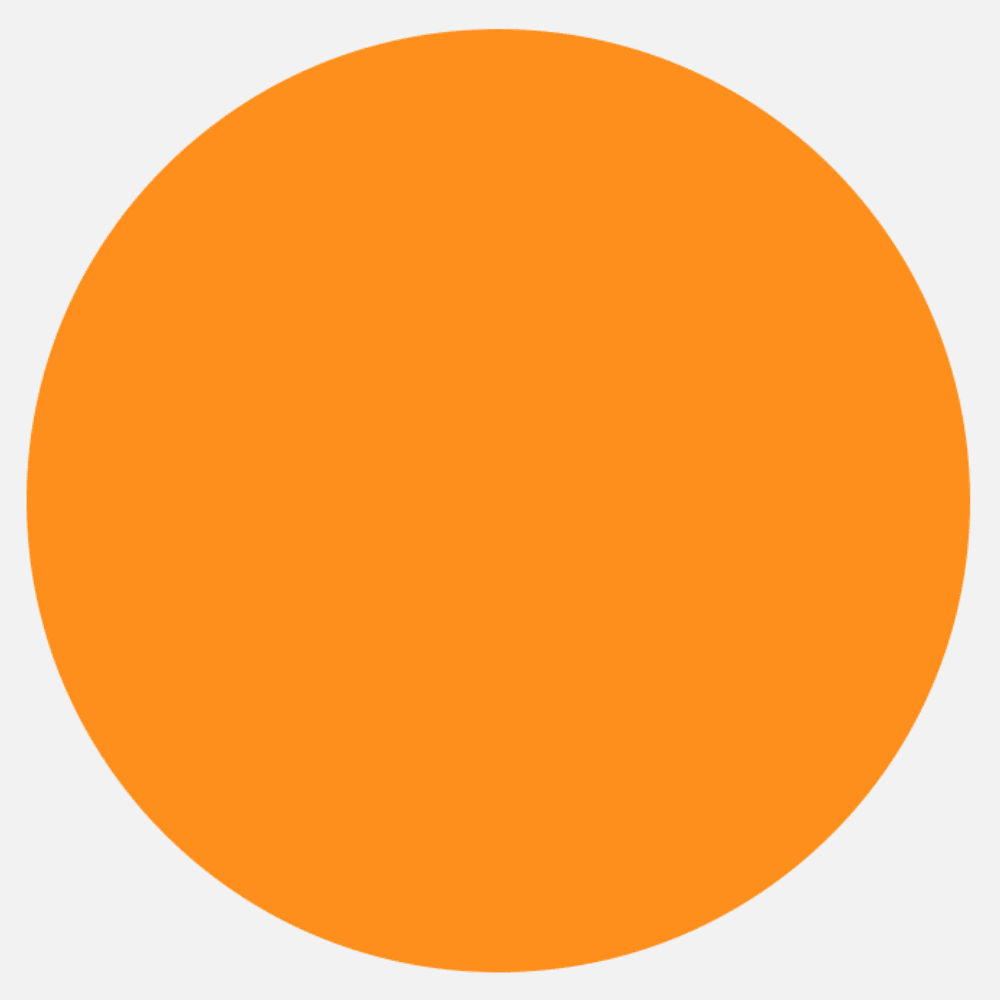 JAM Paper Standard Round Label Rolls, Circular, 1.25 Inch, Neon Orange, 125 Labels/Roll