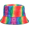 thumbnail image 6 of CoCopeaunts Bucket Hat for Men Rainbow Colors Summer Sunscreen Fisherman Hat Holiday Outdoor Women Bucket Cap Two Side Wear, 6 of 8