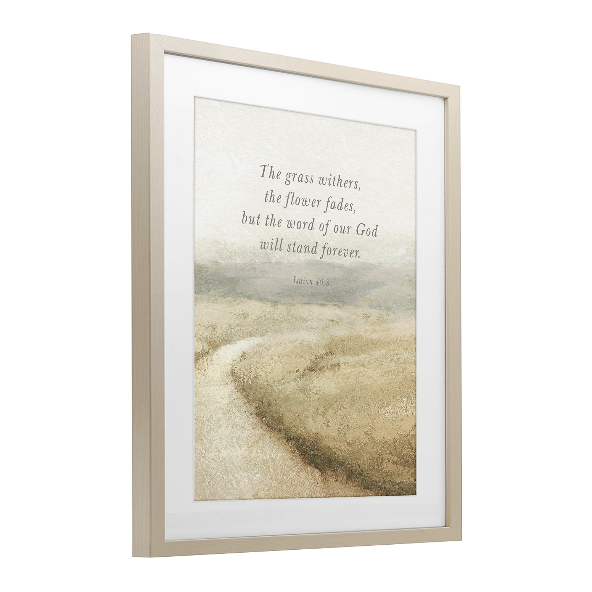 Stupell Industries Word Of God Isaiah Proverb Birch Framed Print Under Glass, design by John Spaeth