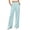 Blue, variant on Women's High Waisted Dress Pants Pleated Wide Leg Loose Fit Business Casual Office Work Trousers with Pockets