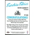 thumbnail image 2 of Kevin Garnett Card 2002-03 Topps Chrome Franchise Fabric Relics #FFKG, 2 of 2