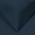 thumbnail image 3 of 1200-Thread Count 100% Egyptian Cotton Solid Duvet Cover & Pillow Shams, 3-Piece Duvet Cover Set by Blue Nile Mills – King/California King , Navy Blue, 3 of 7