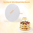 thumbnail image 2 of 4 Pack White Cake Boards, 10 Inch Round Cake Drum Base, 1/4 Inch Thick Smooth Edges Cake Cardboard for Birthday Wedding Party, 2 of 8