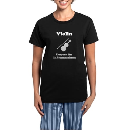 CafePress – Violin Gift Women s Dark Pajamas – Women s Short Sleeve Print T-Shirt and Pants Dark Cotton Pajama Set