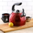 thumbnail image 5 of Mr. Coffee Kassel 2.1 Quart Stainless Steel Whistling Tea Kettle in Red, 5 of 5