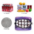 thumbnail image 4 of Lunch Bag Portable Crossbody Meal Bag Cooler Bag Insulated Lunch Bag Food Bag Handheld & Crossbody Design Purple Forest, 4 of 6