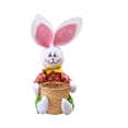 thumbnail image 4 of Divertida cesta de conejo de Pascua, cesta de huevos de conejo, cesta multiusos, rústica, reutilizable, manualidades Pantalones verdes, 4 of 9