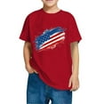 thumbnail image 3 of CFLVAEK American Flag T Shirts for Kids Casual Short Sleeve Round Neck Cotton Tshirt 4th of July Patriotic Tshirts Celebrate Indenpendence Day Tops 4 Years, 3 of 7